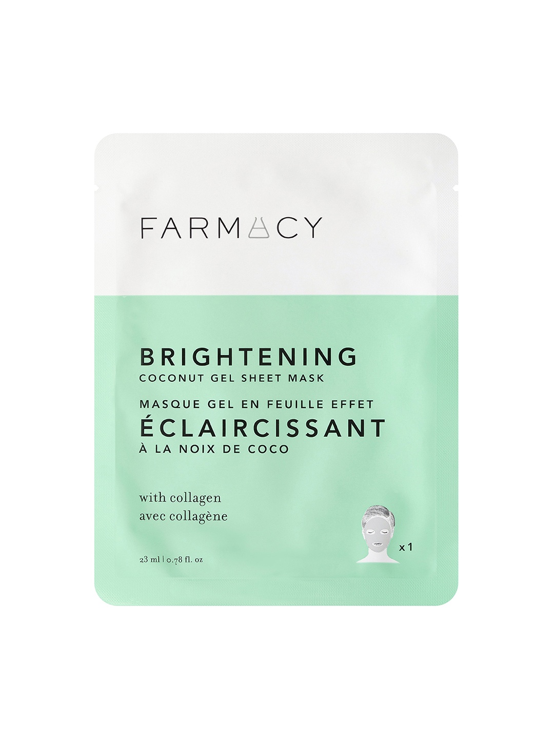 

Farmacy Beauty Coconut Soothing Gel Sheet Mask with Collagen 23ml - Brightening, Green