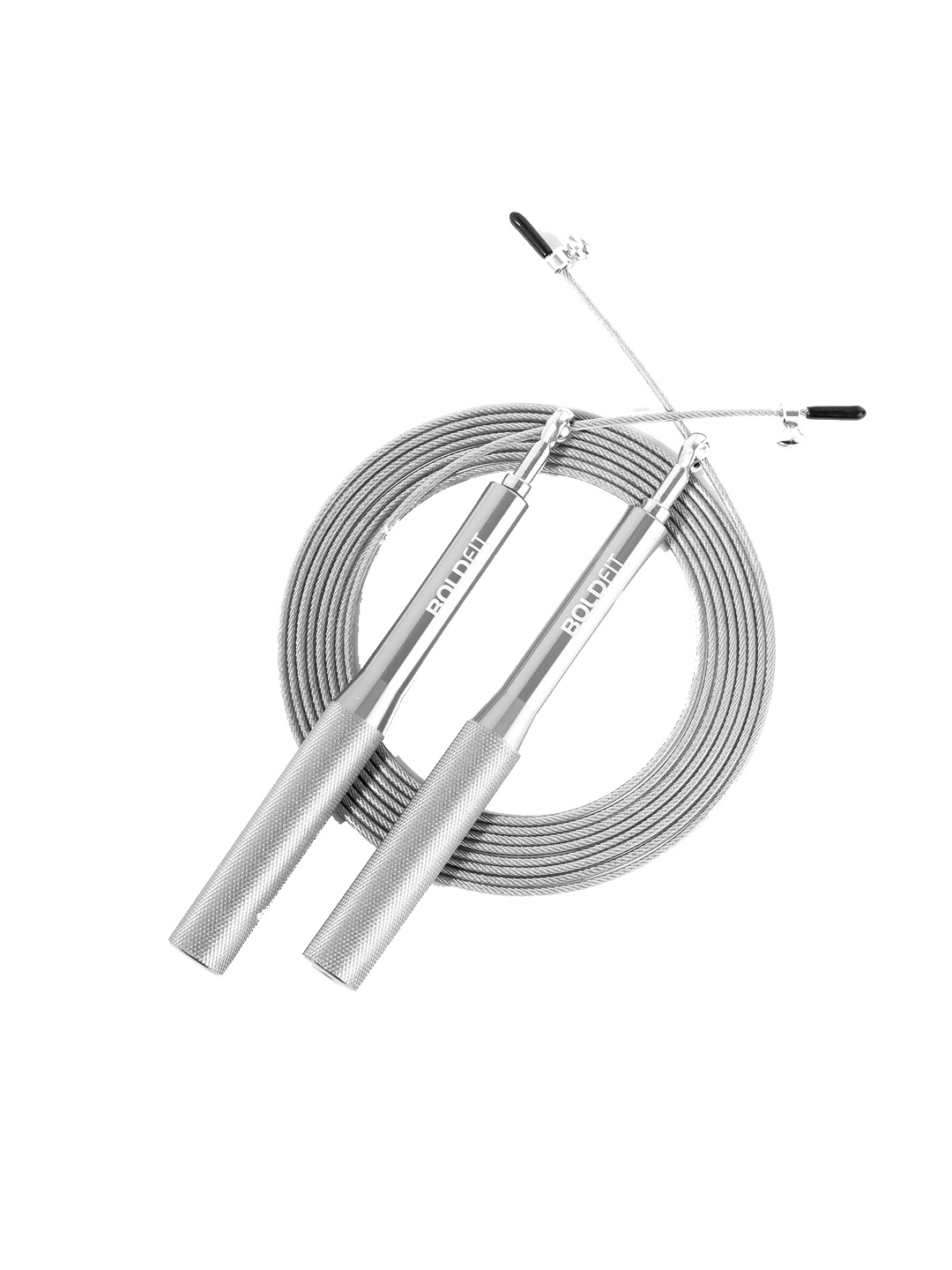 

BOLDFIT Adjustable Tangle Free Height Speed Skipping Rope, Silver