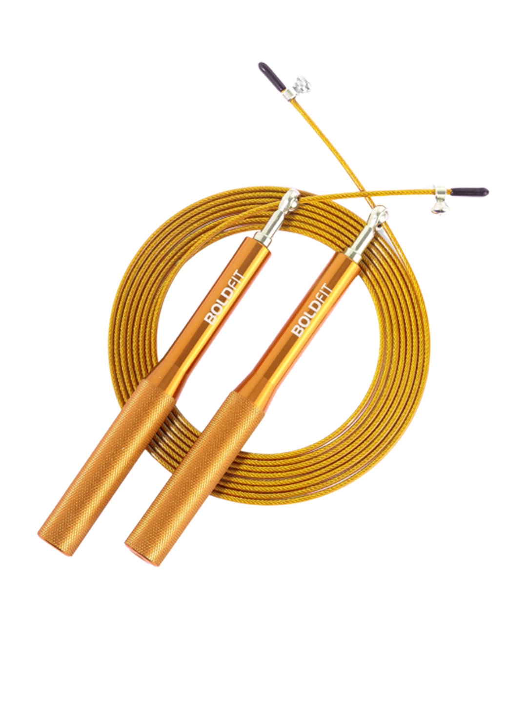 

BOLDFIT Adjustable Tangle Free Height Speed Skipping Rope, Gold