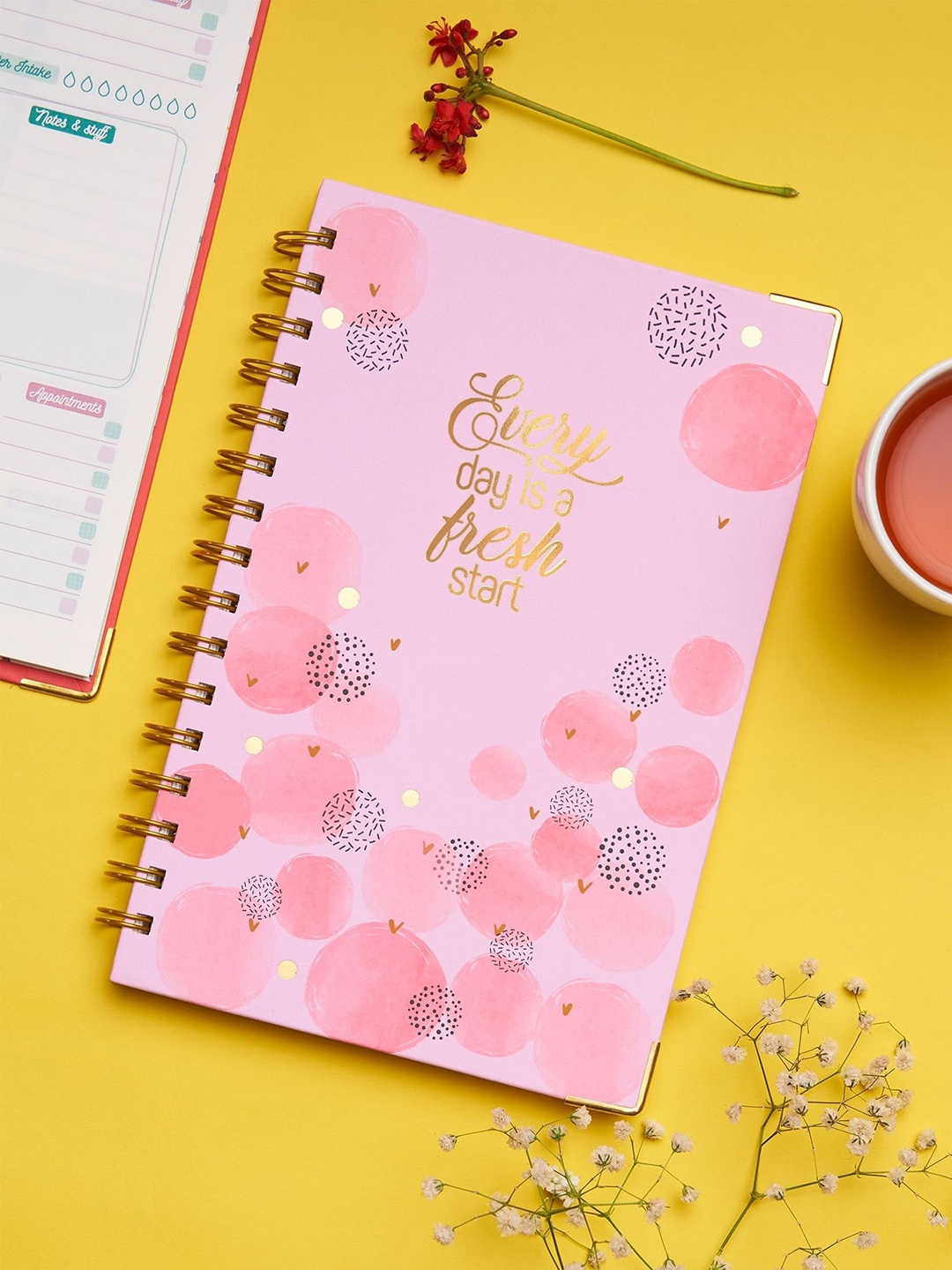 

Doodle Printed A5 Planner Notebook, Pink