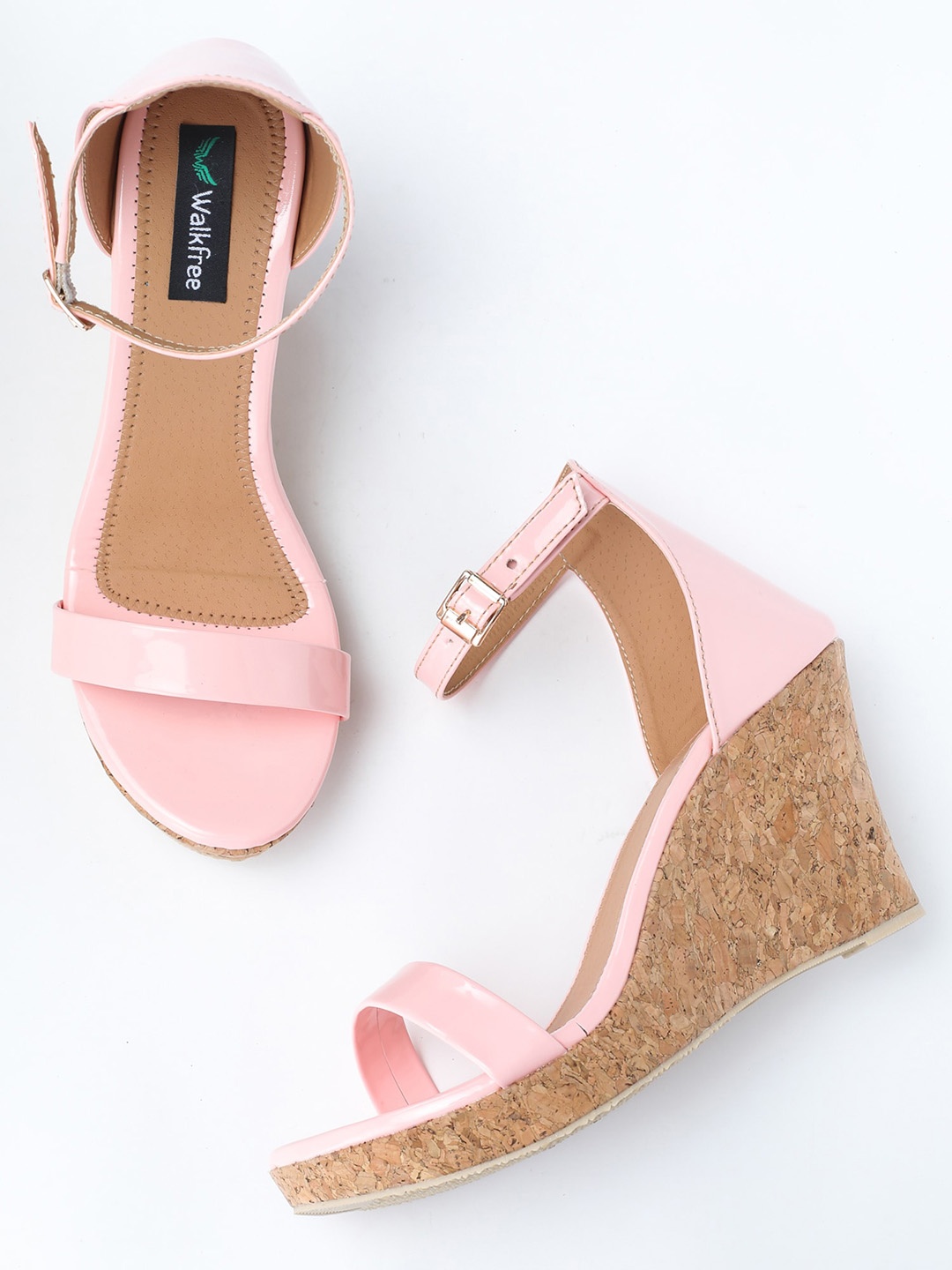 

Walkfree Open Toe Wedge Heels, Pink