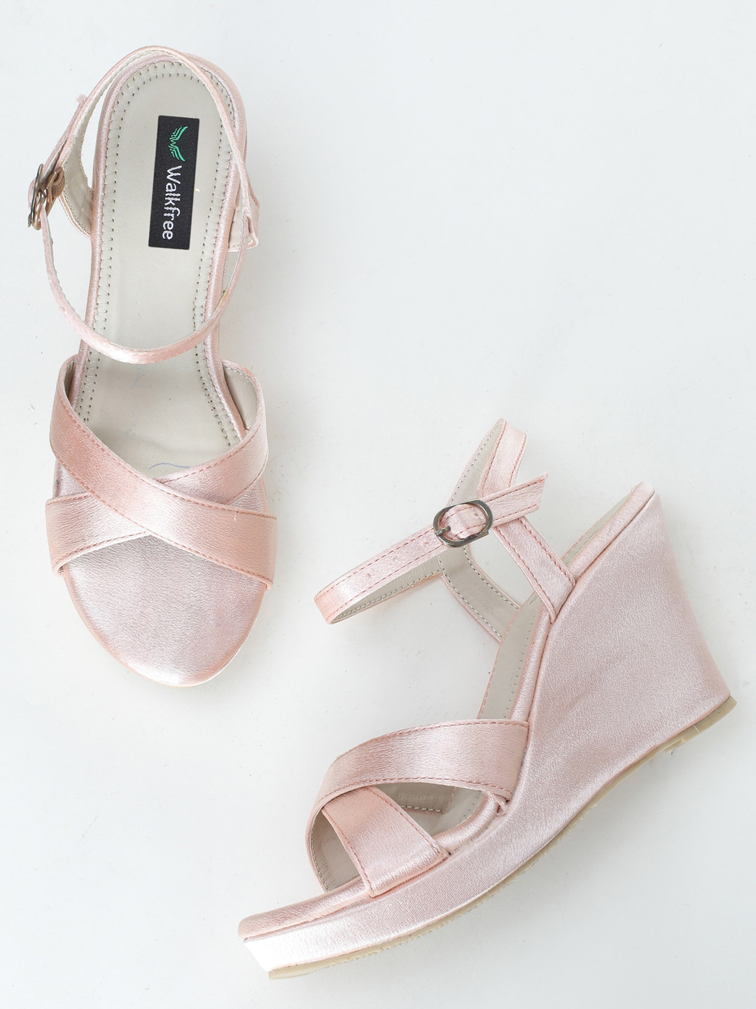 

Walkfree Open Toe Wedges With Ankle Loop, Pink