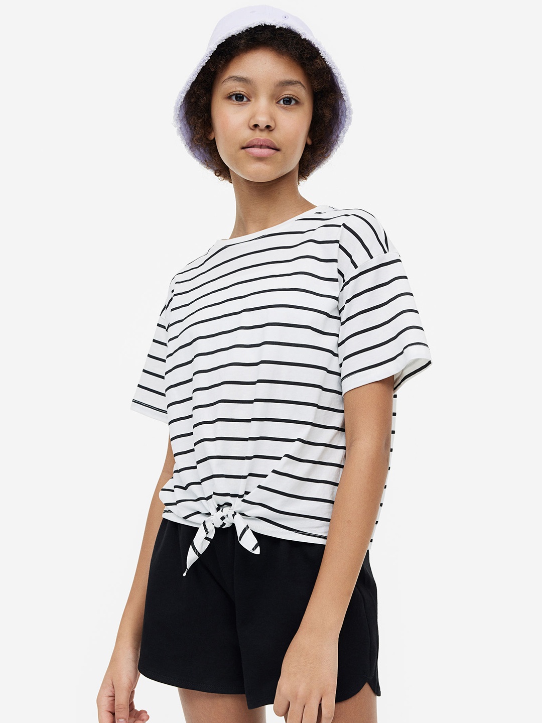 

H&M Girls 2-Piece Pure Cotton Set, Black