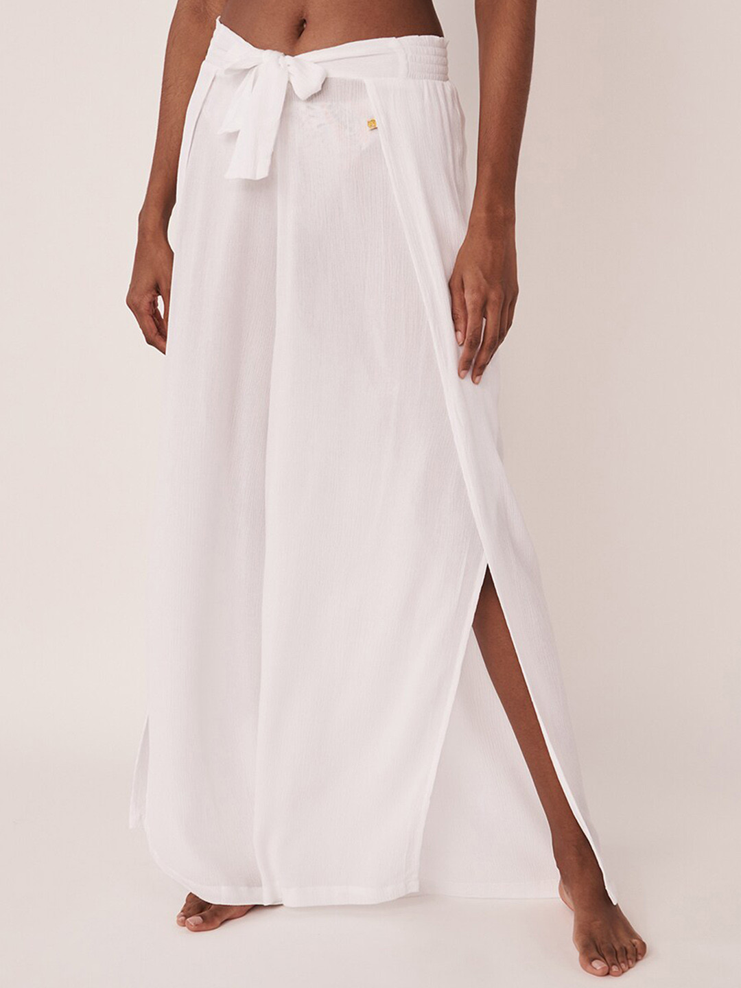 

La Vie en Rose Women Wide Leg Swim Pants, White