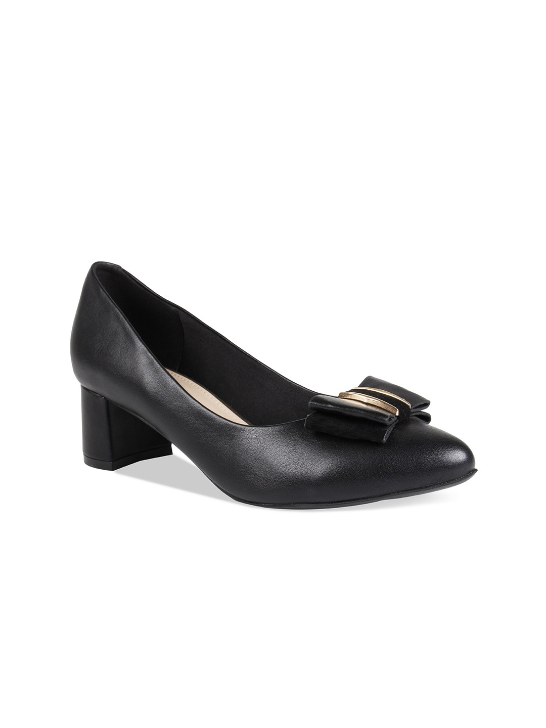 

Rocia Block Pumps With Bows, Black