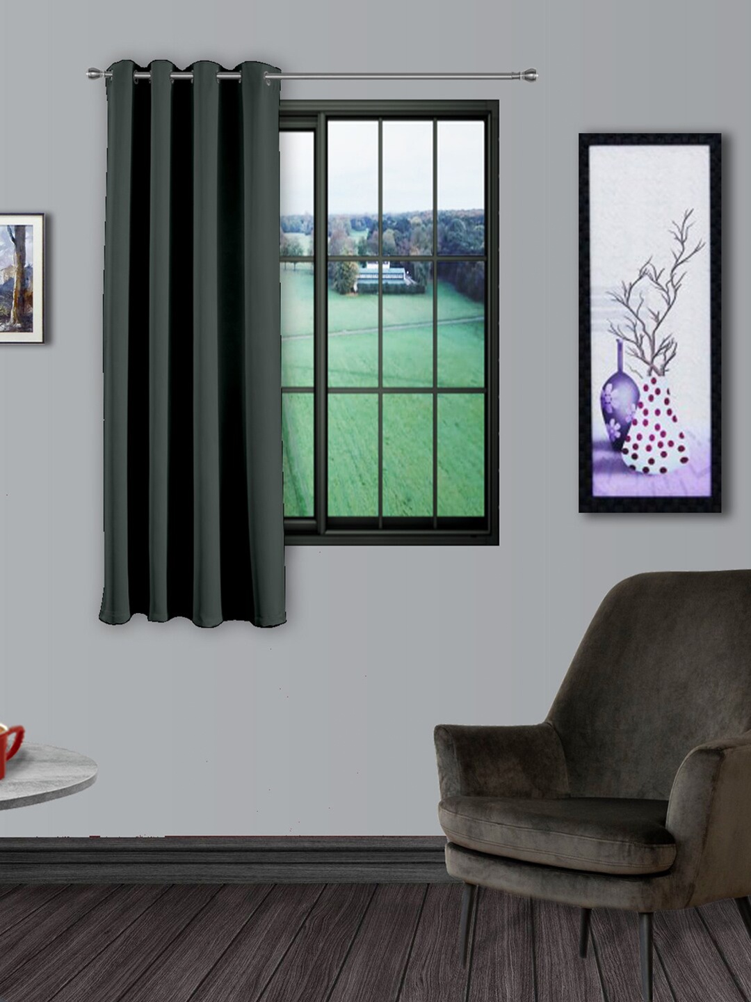 

Divine Casa Grey Black Out Window Curtain