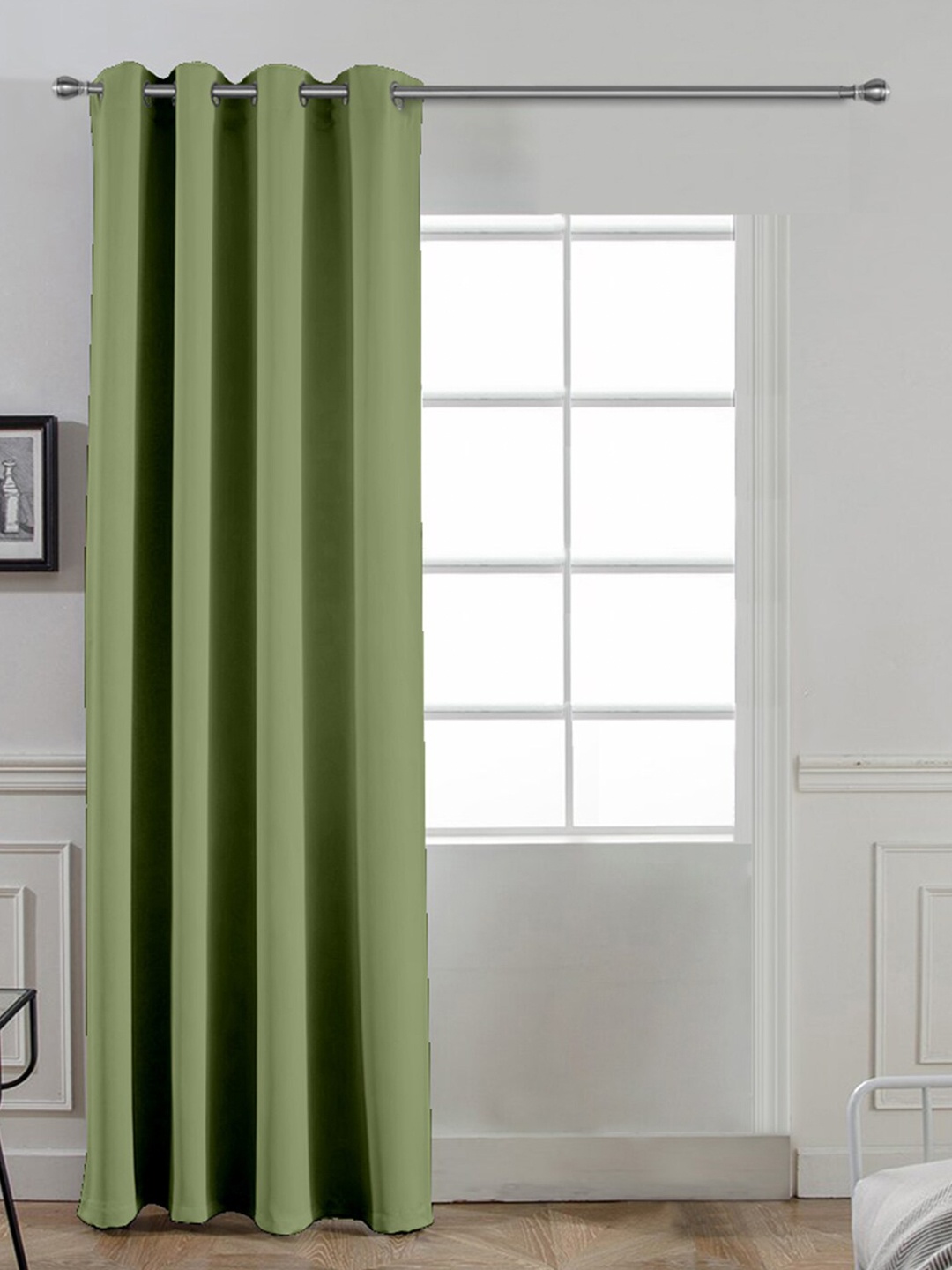 

Divine Casa Green Black Out Door Curtain