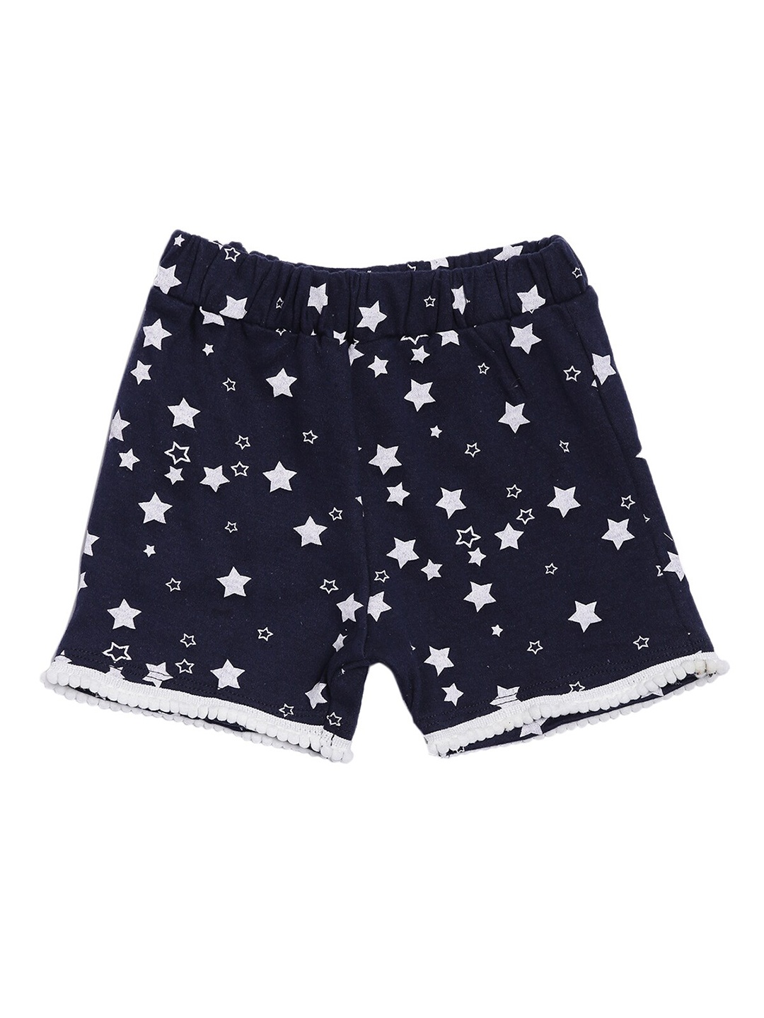 

Kryptic Girls Printed Pure Cotton Shorts, Navy blue