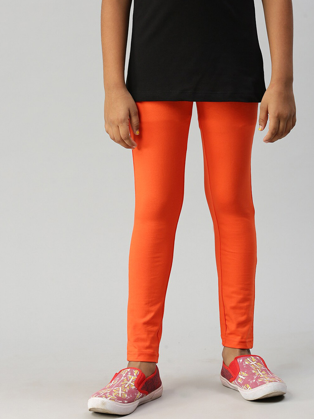 

Kryptic Girls Ankle-Length Leggings, Orange