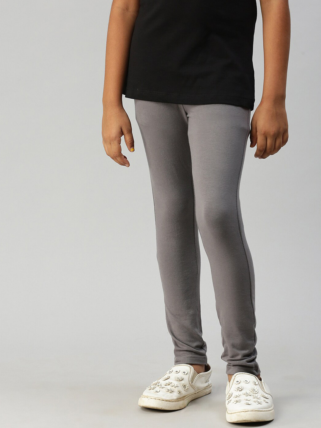 

Kryptic Girls Ankle-Length Leggings, Grey