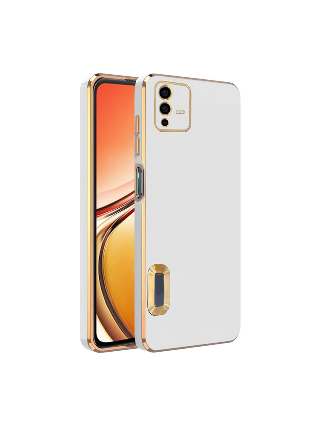 

Karwan Camera Protection Vivo V23 5G Phone Back Cover, White