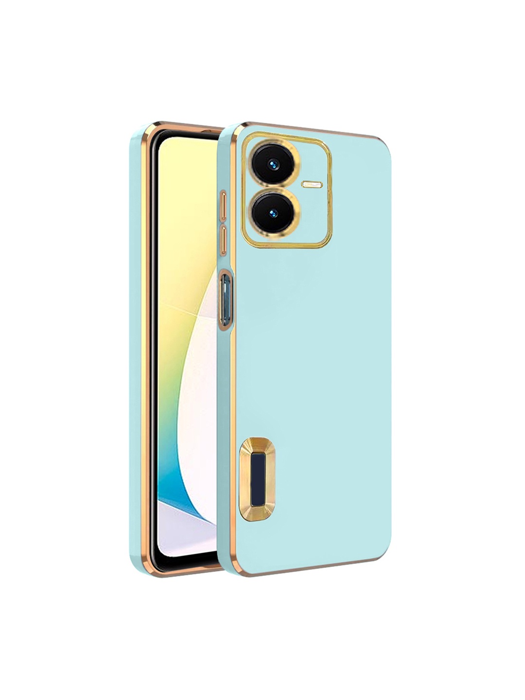 

Karwan Camera Protection Vivo Y22 Phone Back Cover, Sea green