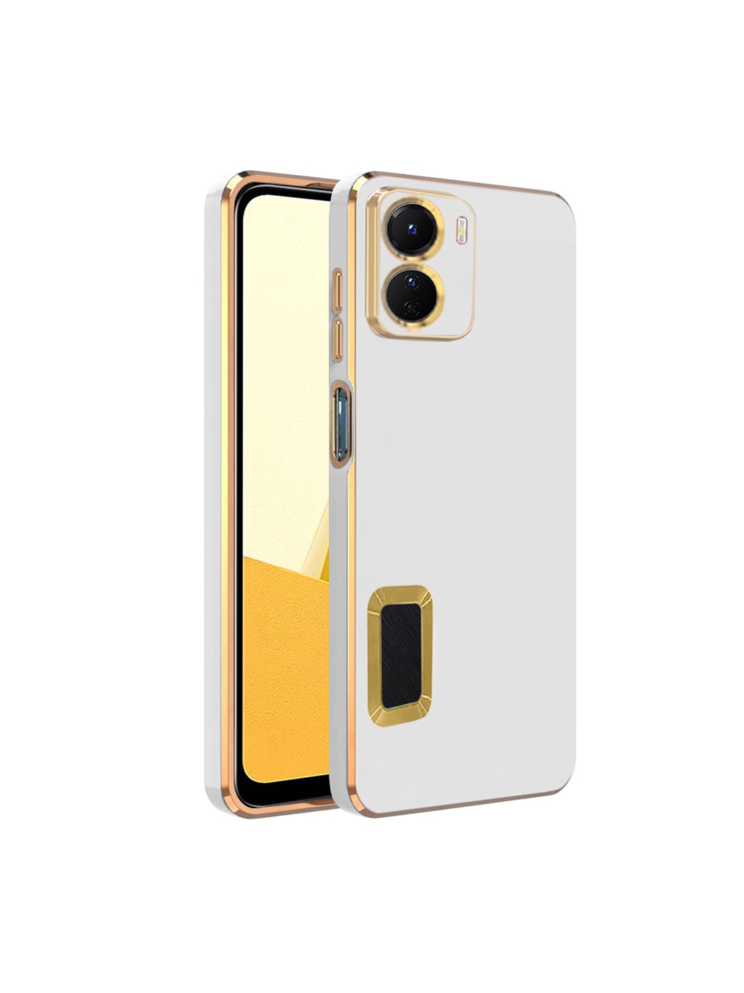

Karwan Camera Protection Vivo Y16 Phone Back Cover, White