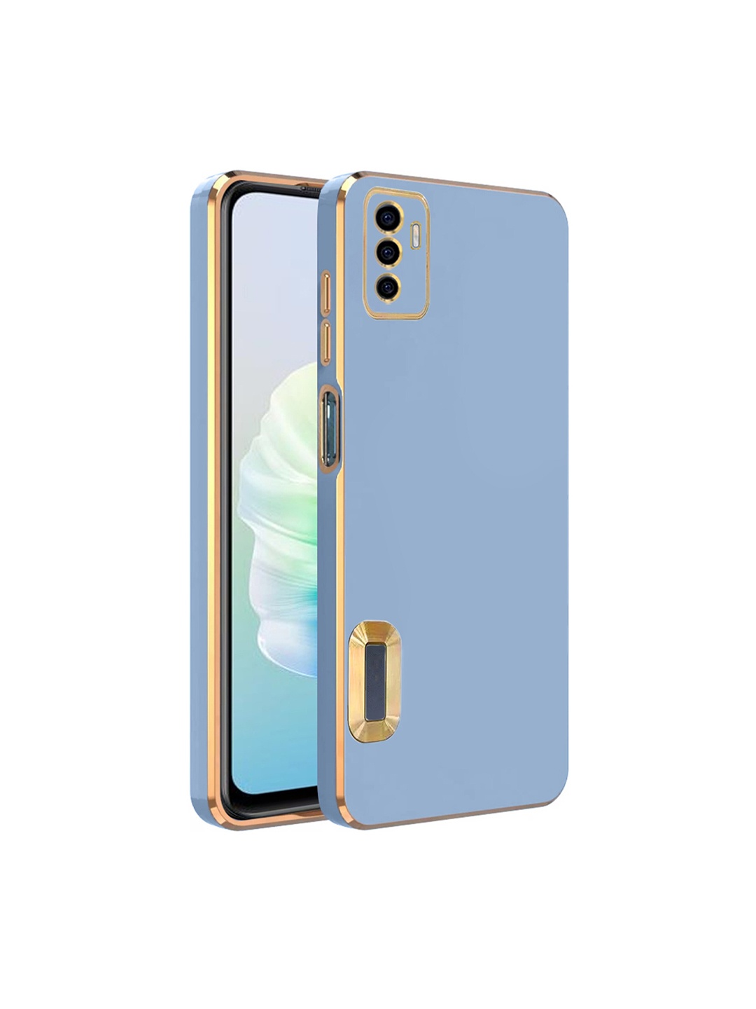 

Karwan Vivo V23E Camera Protection Phone Back Cover, Blue