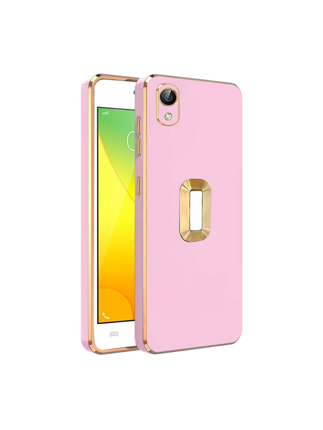 

Karwan Vivo V51 Camera Protection Phone Back Cover, Pink