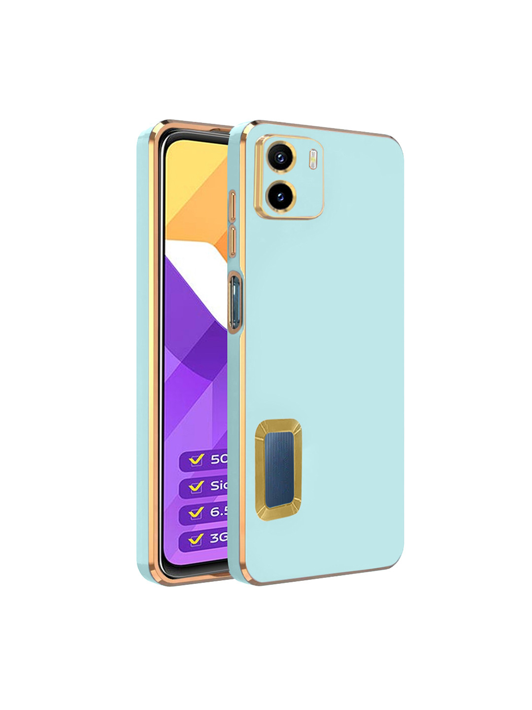 

Karwan Camera Protection Vivo Y15S Phone Back Cover, Green
