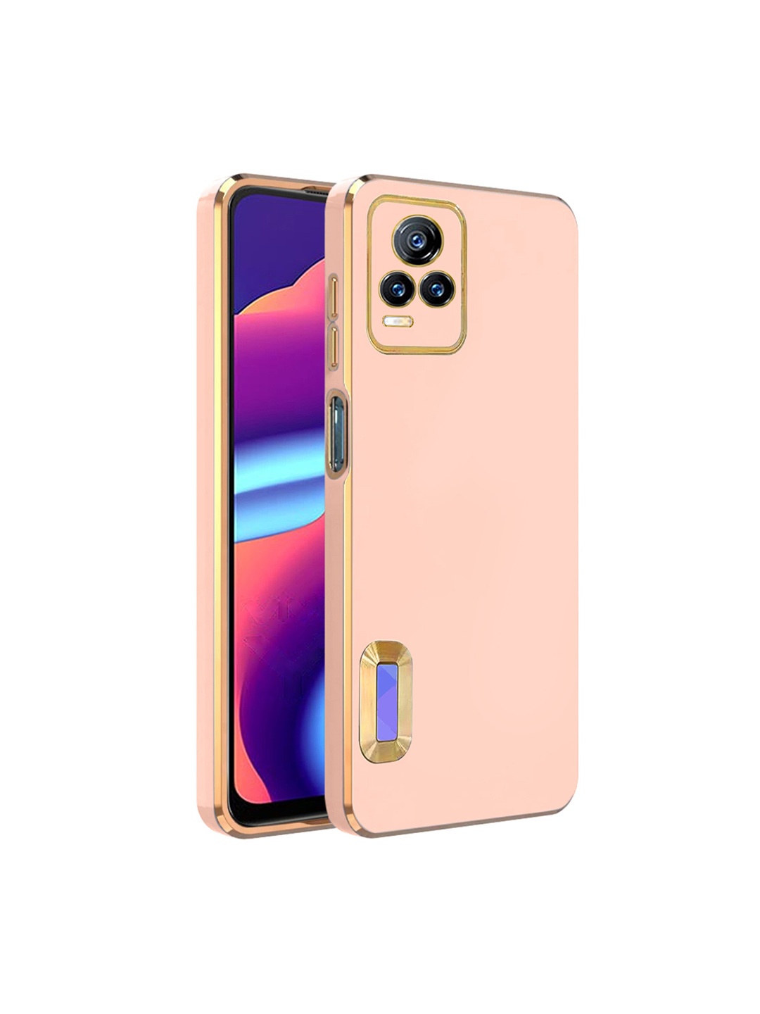

Karwan Vivo Y73 4G Silicone Phone Back Case, Peach