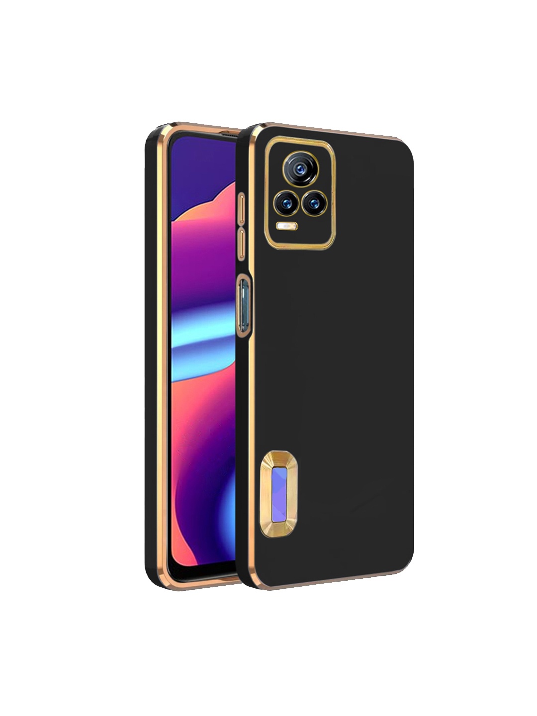 

Karwan Vivo Y73 4G Camera Protection Phone Back Cover, Black