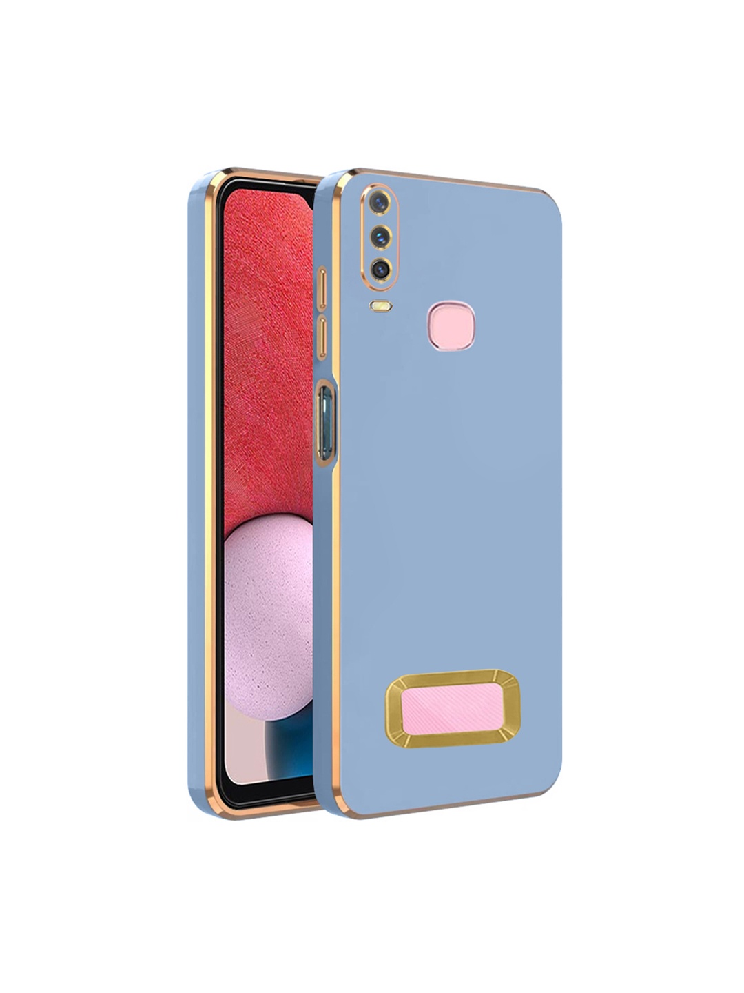 

Karwan Camera Protection Vivo Y17 Phone Back Case, Blue