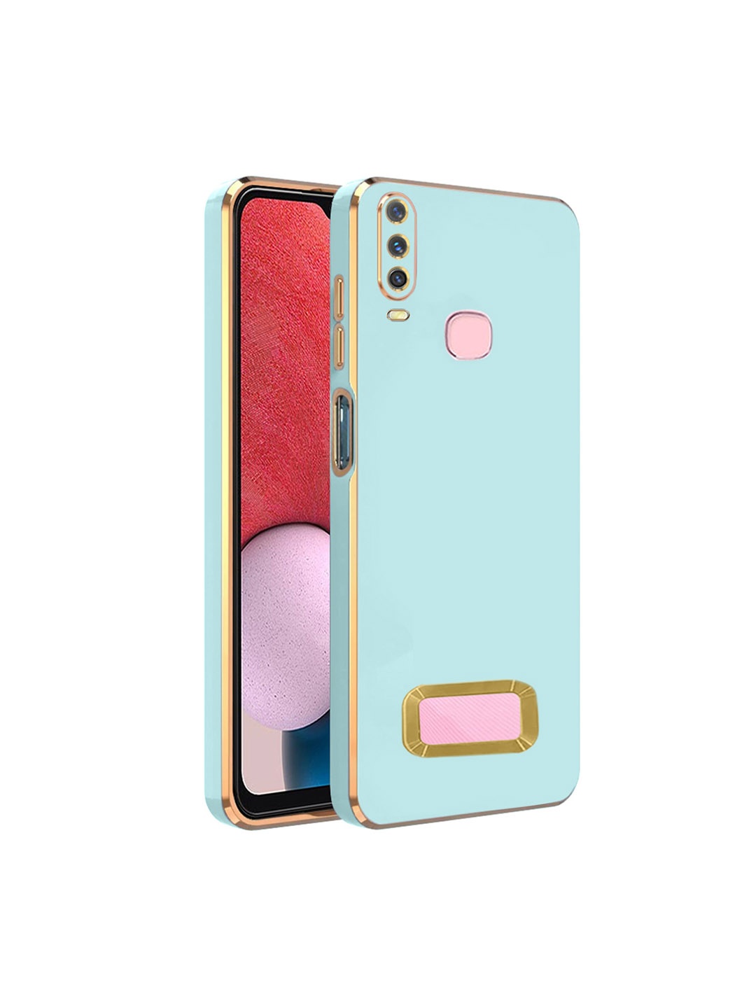 

Karwan Camera Protection Vivo Y17 Phone Back Cover, Green