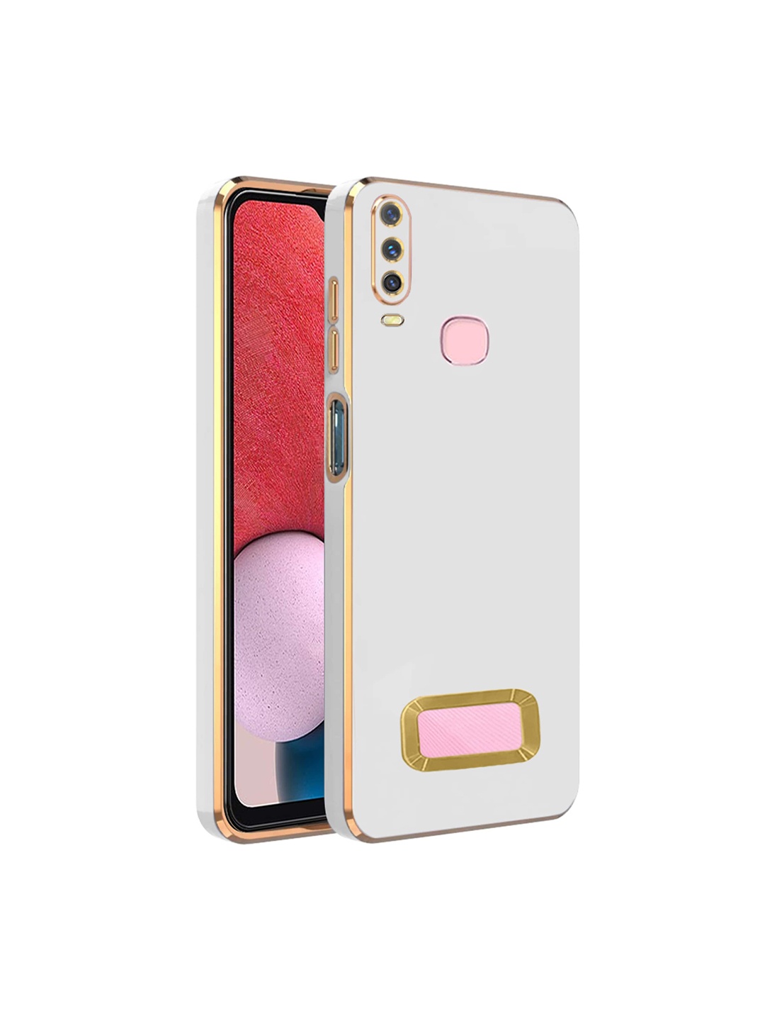 

Karwan Anti Skid Vivo Y17 Phone Back Case, White