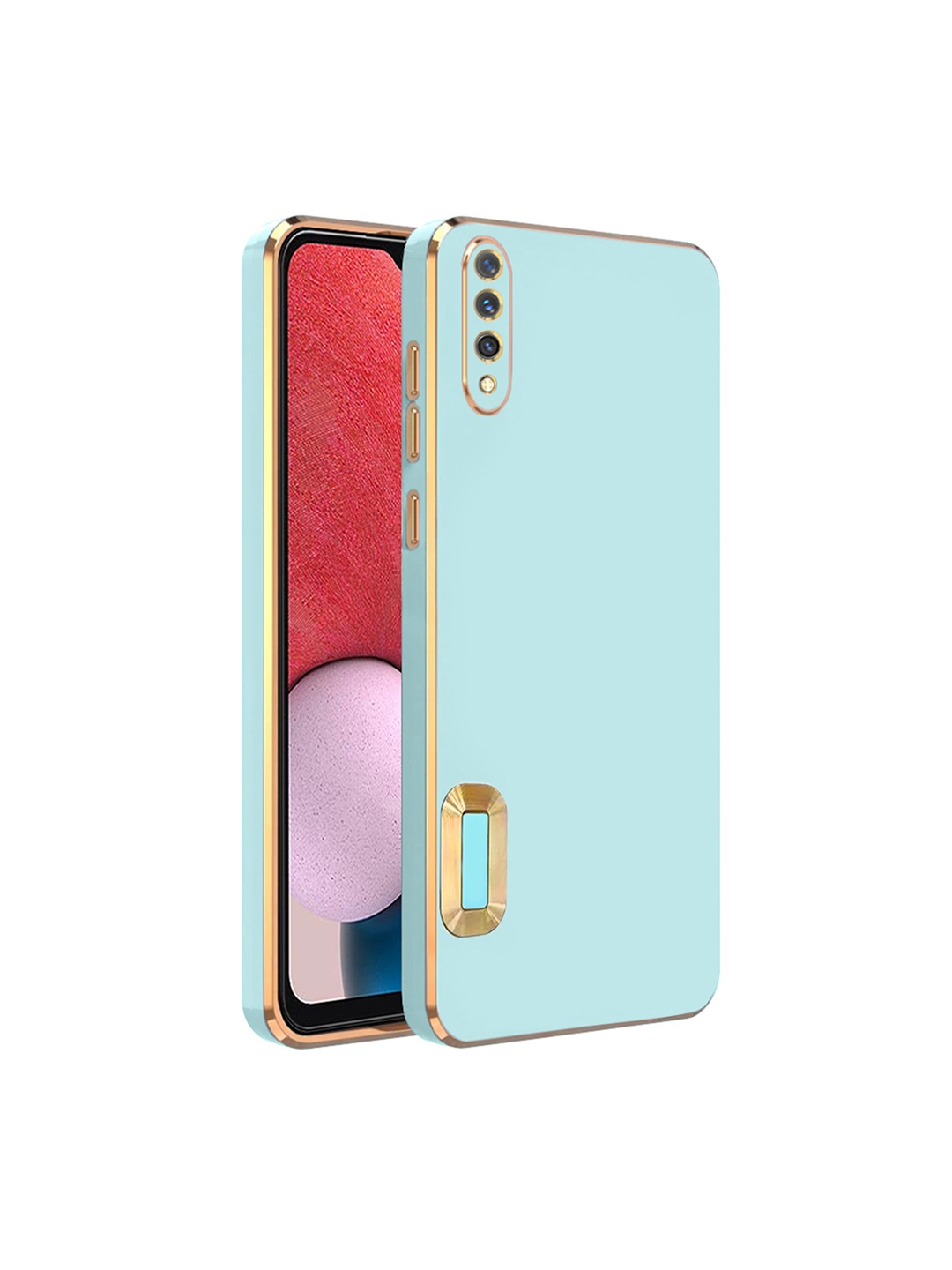 

Karwan Camera Protection Vivo Y19 Phone Back Case, Green