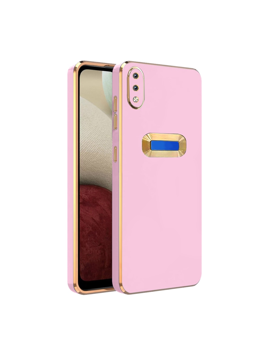 

Karwan Vivo Y93 Silicone Phone Back Case, Pink