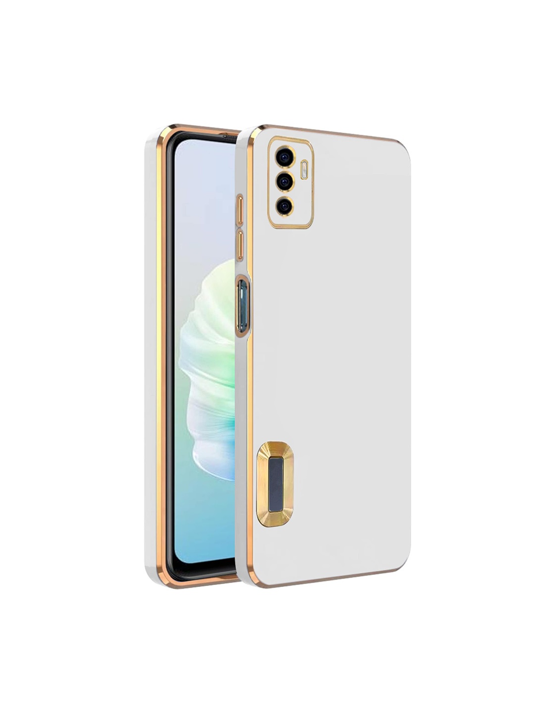 

Karwan Anti Skid Vivo V23E Phone Back Case, White