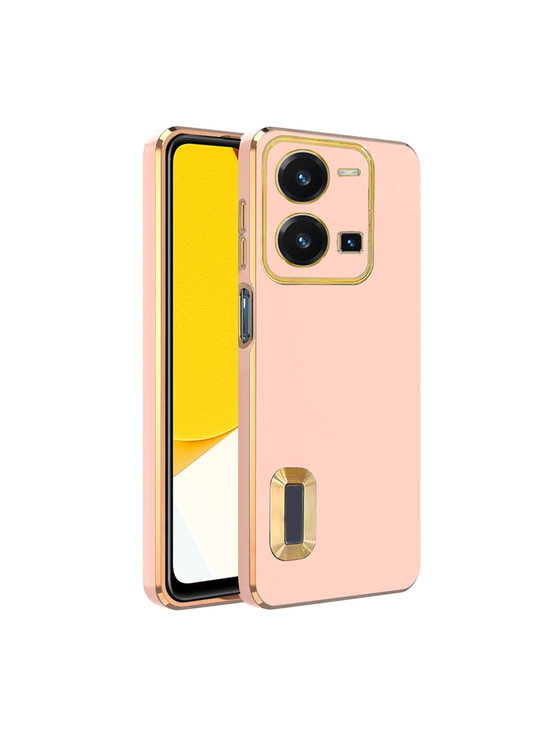 

Karwan Vivo V35 Camera Protection Phone Back Cover, Pink