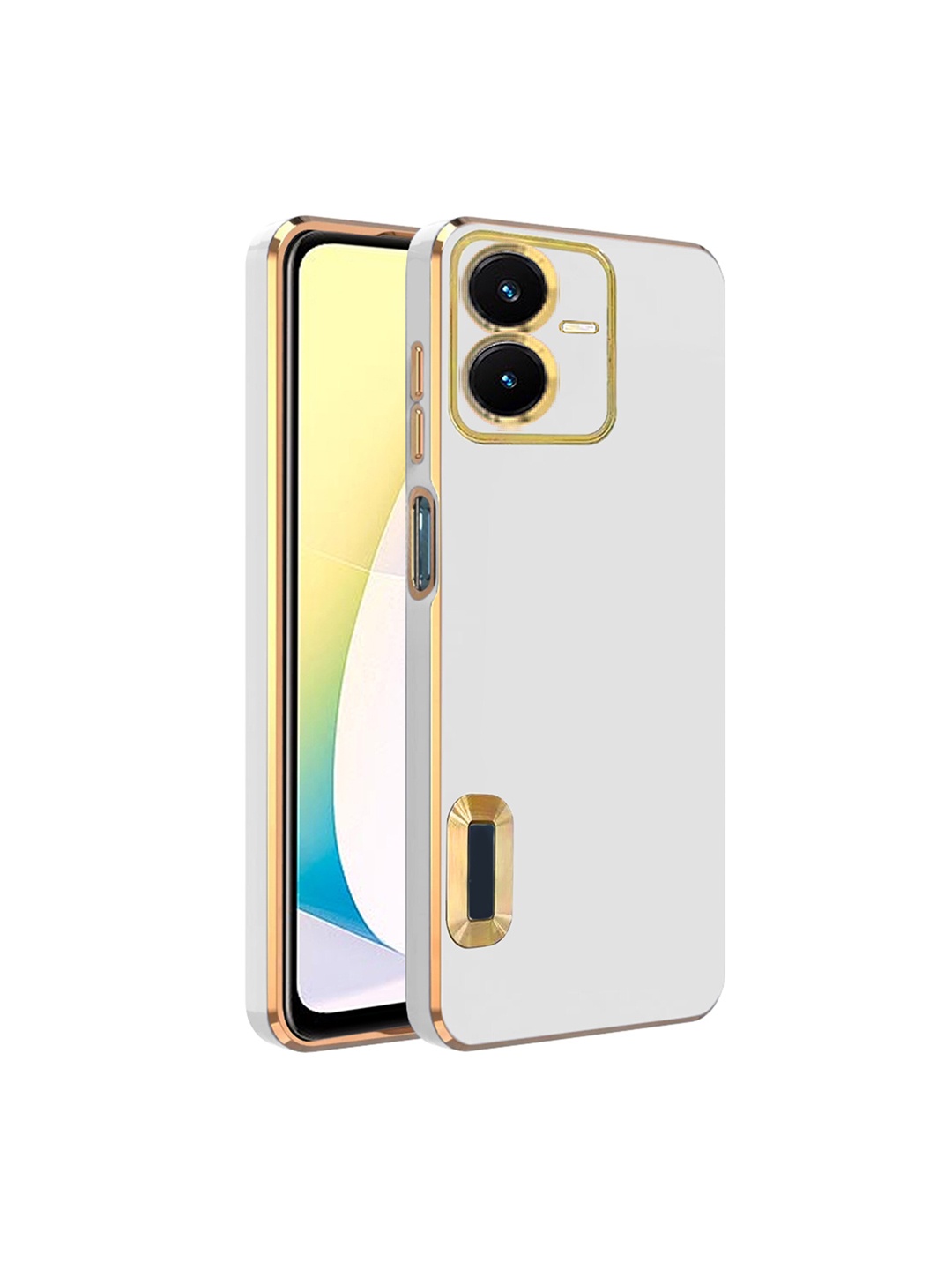 

Karwan Camera Protection Vivo Y22 Phone Back Cover, White