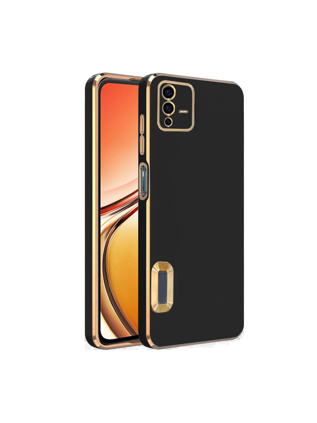 

Karwan Vivo V23 5G Camera Protection Phone Back Cover, Black