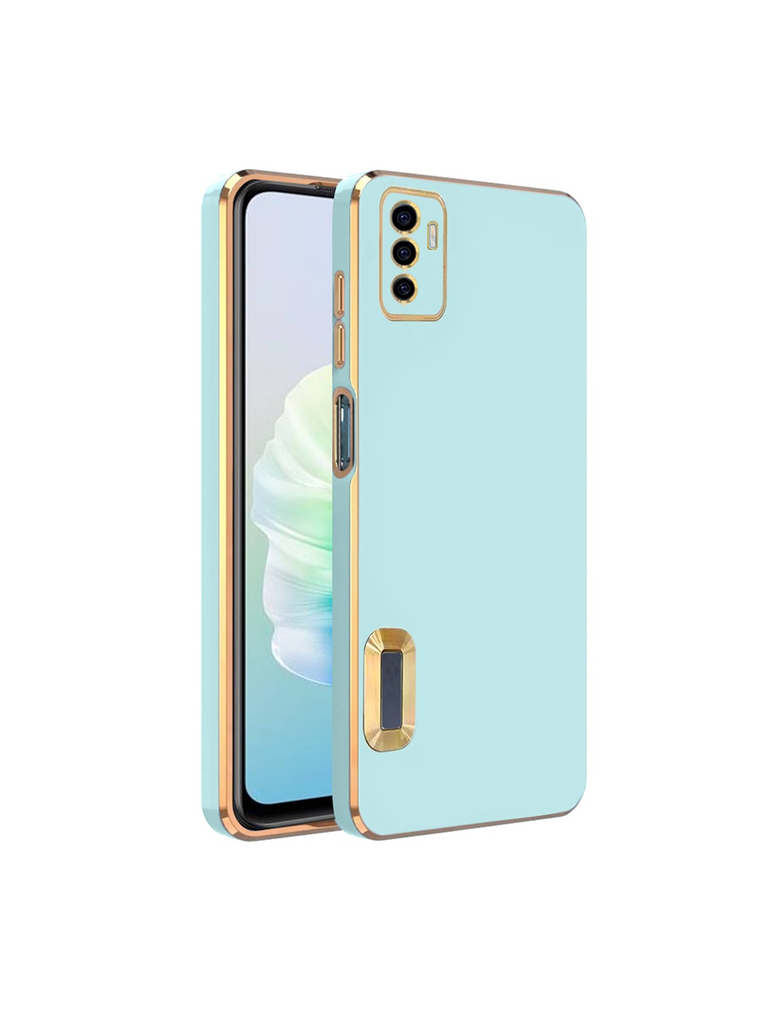 

Karwan Camera Protection Vivo V23E Phone Back Cover, Green