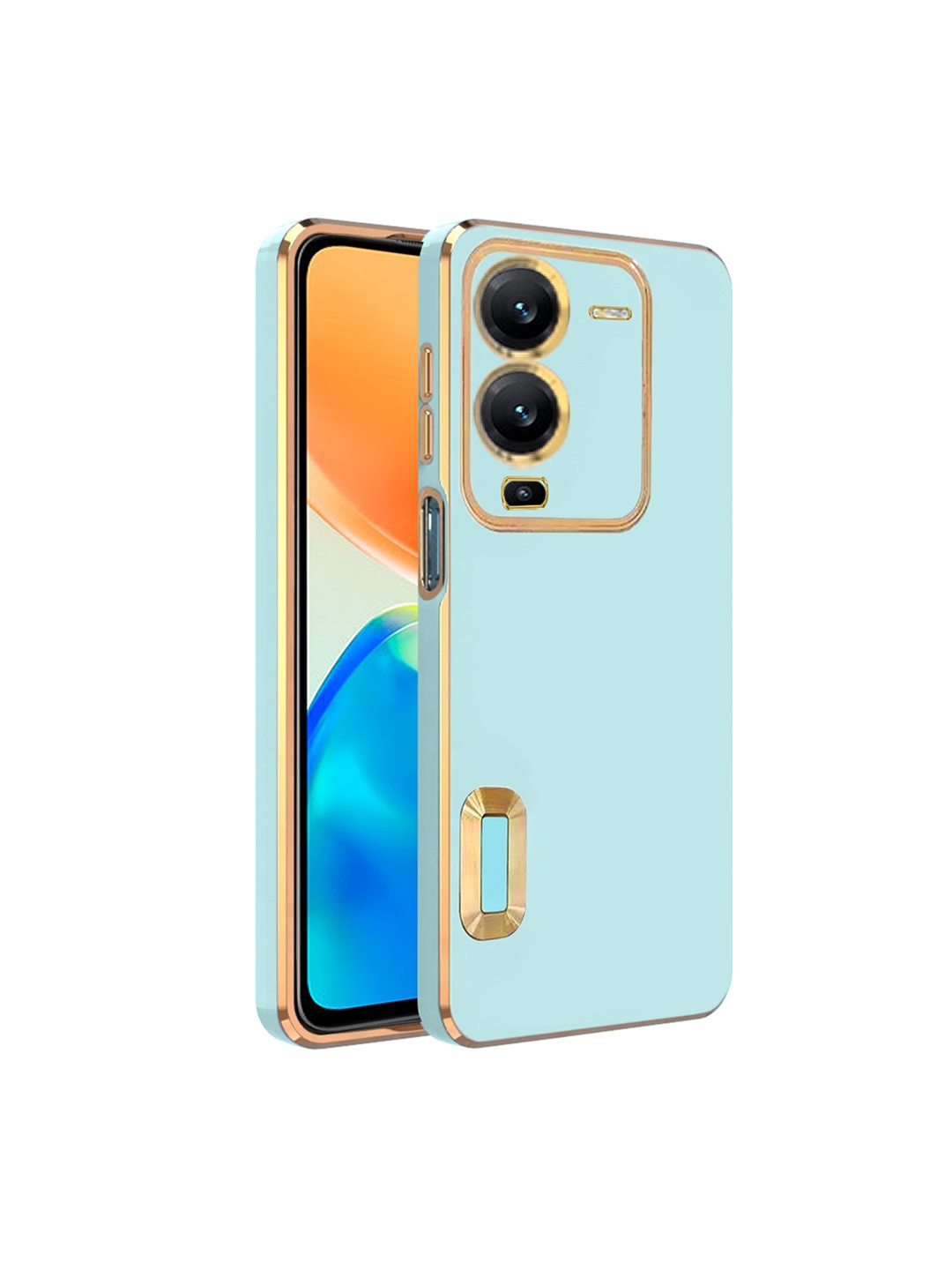 

Karwan Camera Protection Vivo V25 Pro Phone Back Cover, Green
