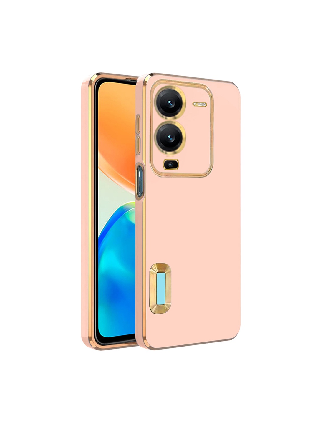 

Karwan Camera Protection Vivo V25 Pro Phone Back Case, Pink