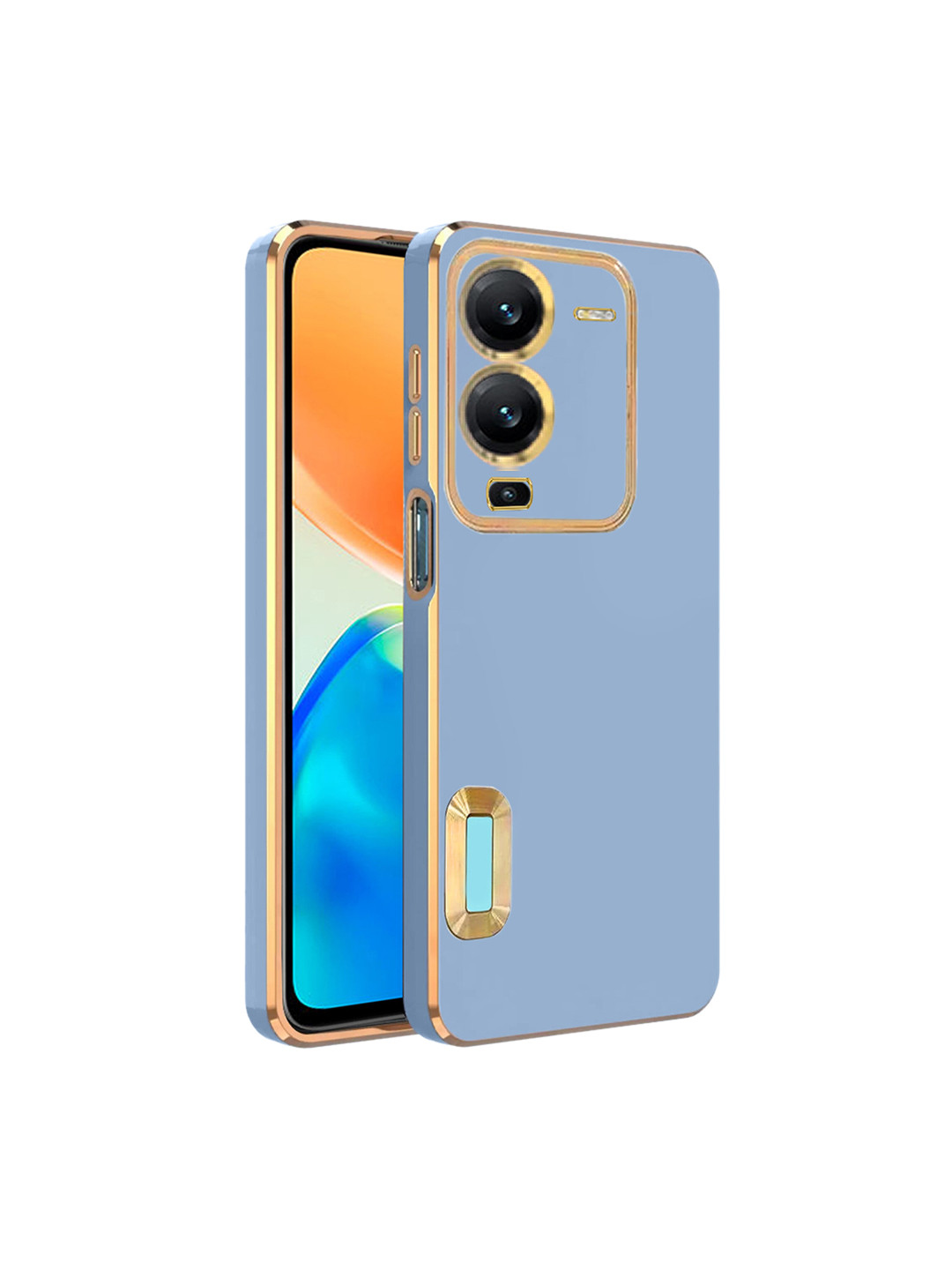 

KARWAN Sweat-Proof Vivo V25 Pro Phone Back Cover, Blue