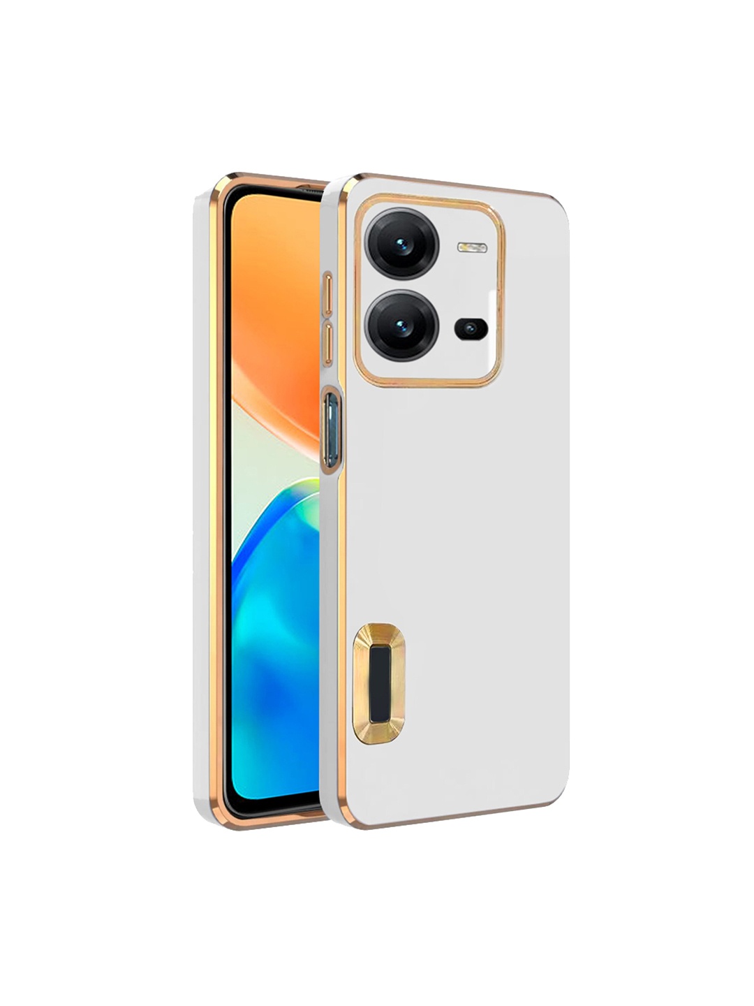 

Karwan Vivo V25 Camera Protection Phone Back Cover, White
