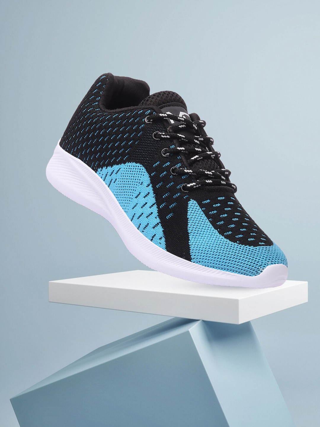 

M7 by Metronaut Men Textile Running Shoes, Black