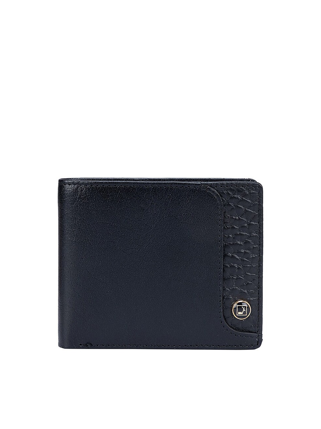 

Da Milano Men Leather Two Fold Wallet, Black