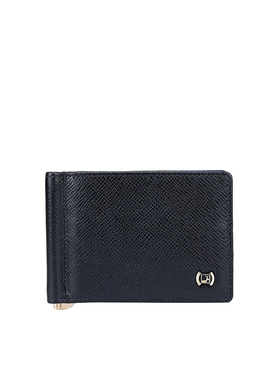 

Da Milano Men Leather Money Clip, Black
