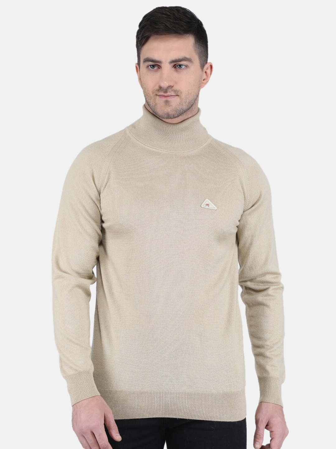 

Monte Carlo Turtle Neck Pullover Sweater, Beige