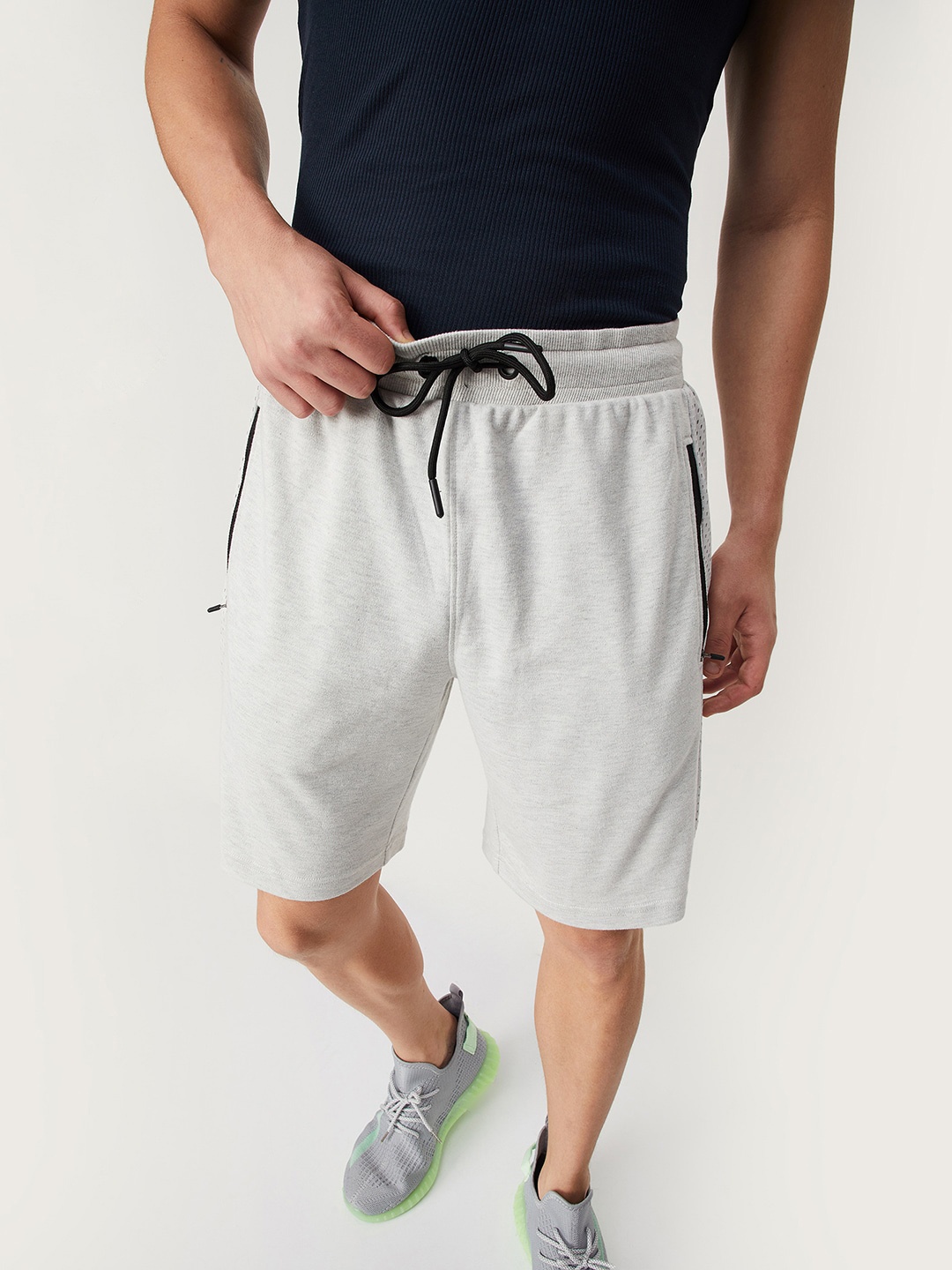 

max Men Cotton Regular Fit Shorts, Grey