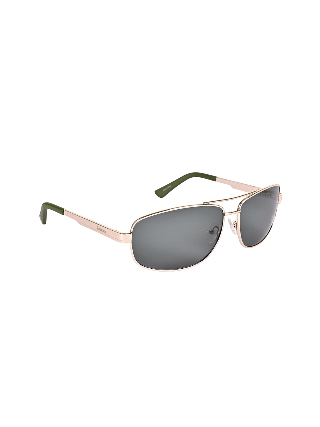 

Timberland Men UV Protective Lens Rectangular Sunglasses TB7119 63 32N, Green