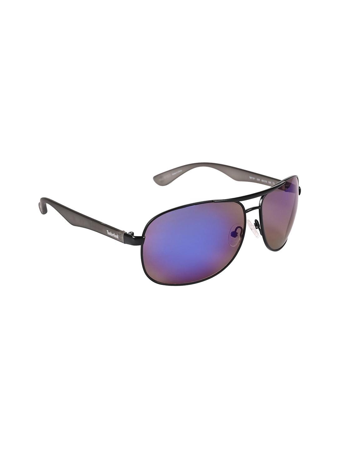 

Timberland Men UV Protective Lens Aviator Sunglasses TB7151 63 02X, Blue