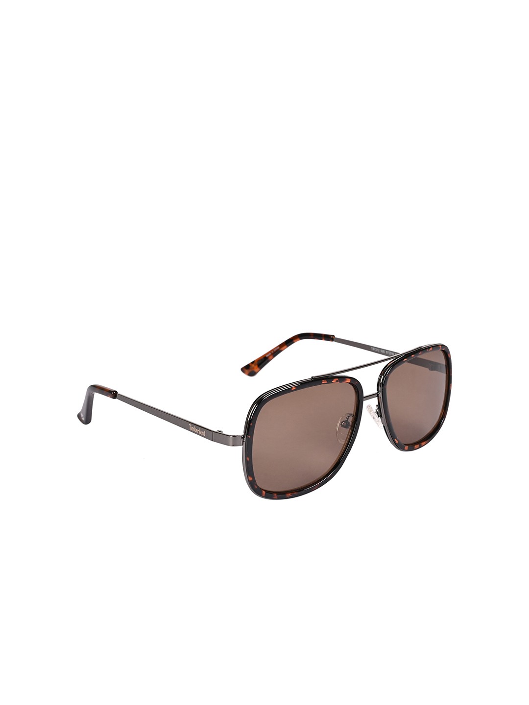 

Timberland Men UV Protective Lens Aviator Sunglasses TB7212 57 52E, Brown
