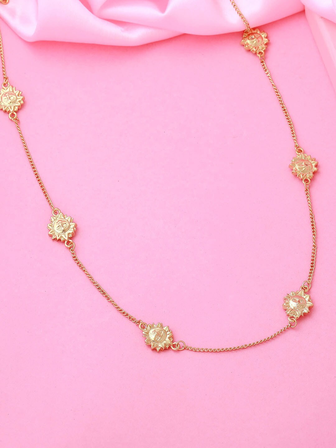 

Estele Gold-Plated Sun Charm Necklace