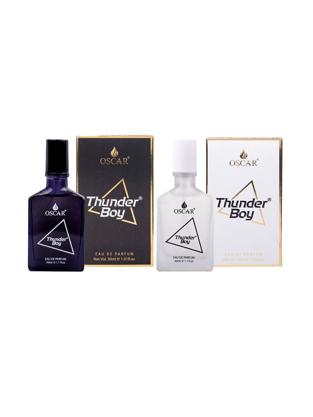 

OSCAR Men Set of 2 Thunder Boy Eau De Parfum - Black & White - 30ml each