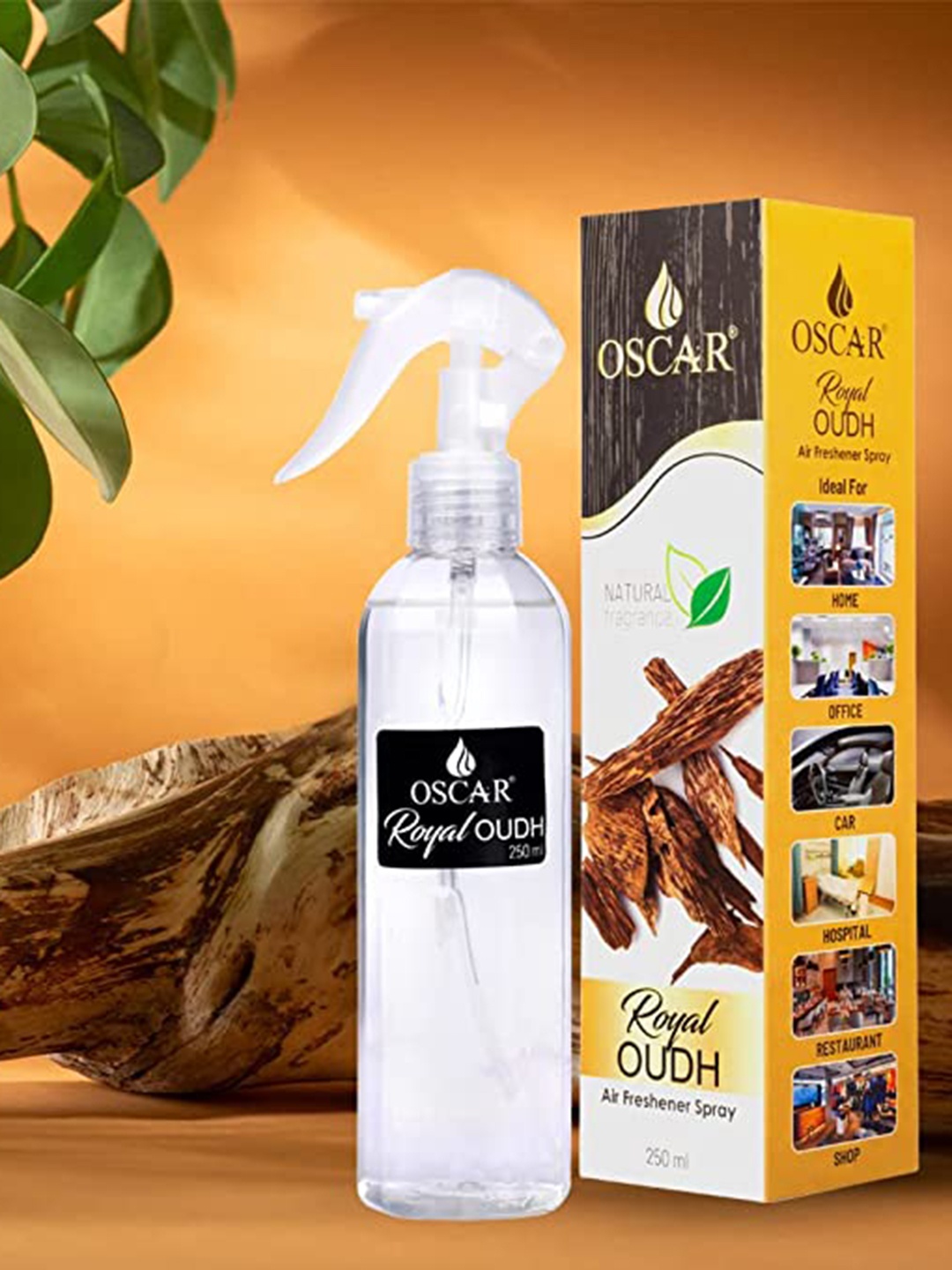 

OSCAR Royal Oudh Room Air Freshener250ml, Transparent