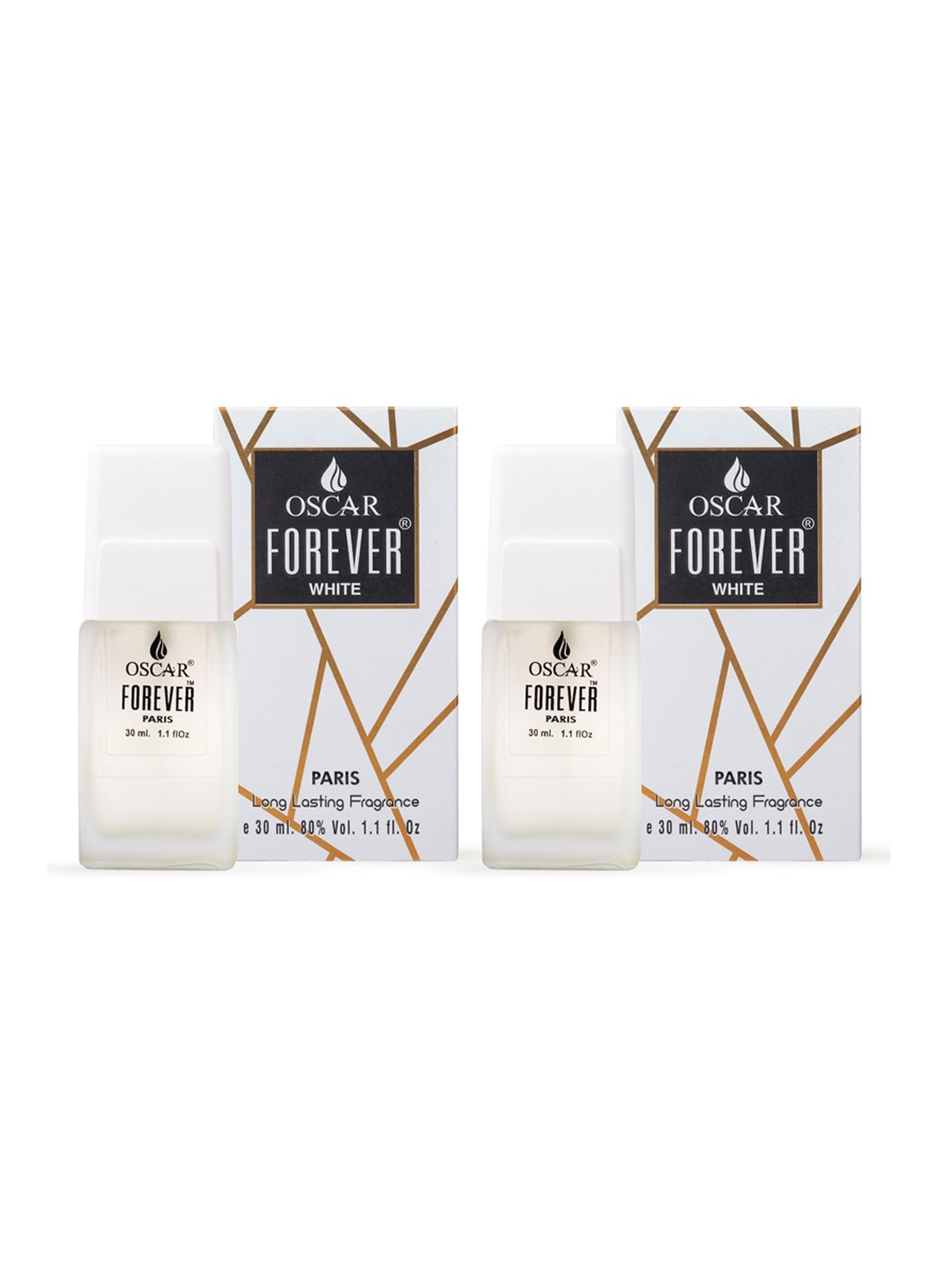 

OSCAR Set Of 2 Forever White Paris Long-Lasting Perfume Spray - 30 ml Each