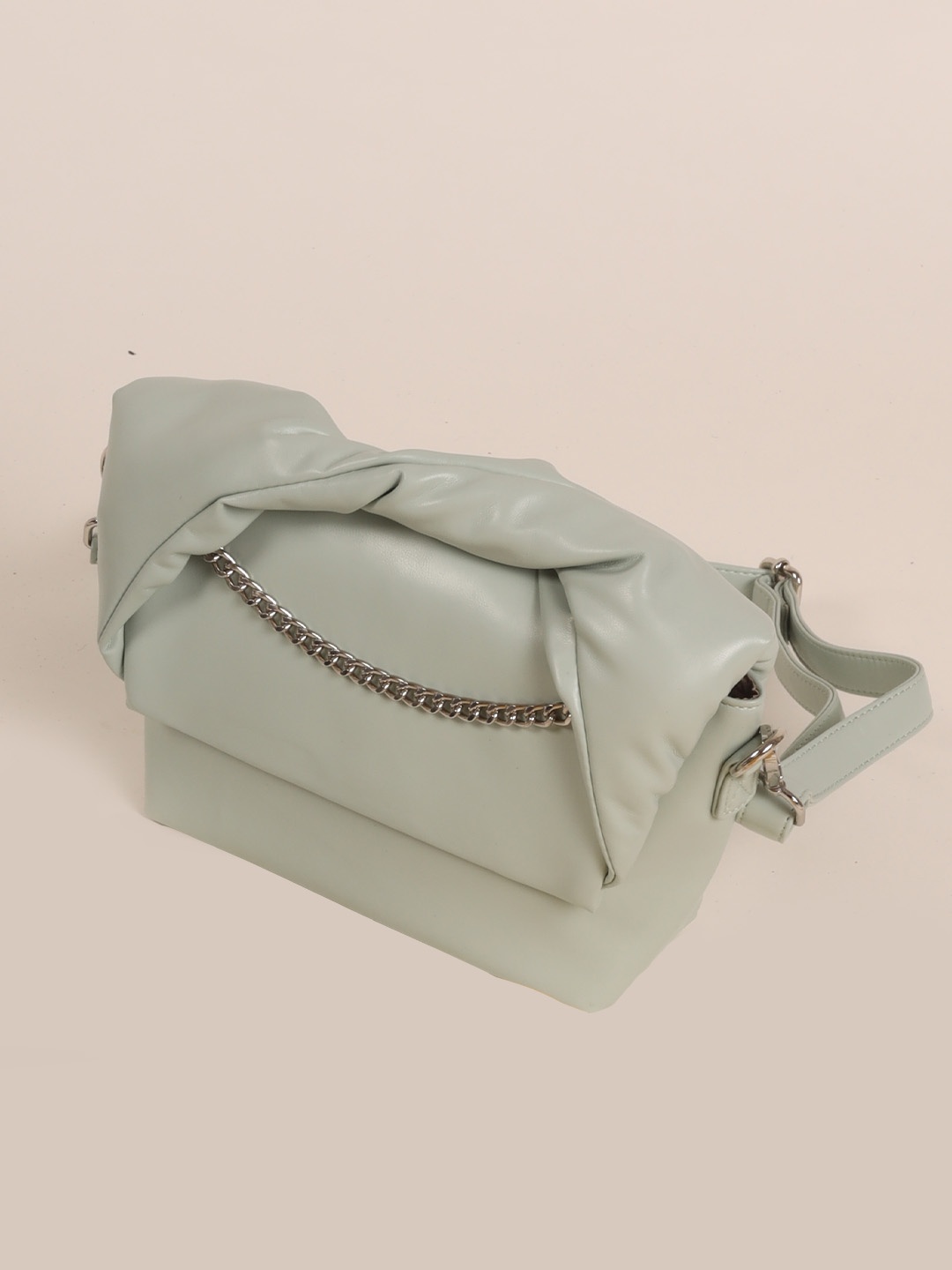 

FERROCCIO Structured Sling Bag, Lime green