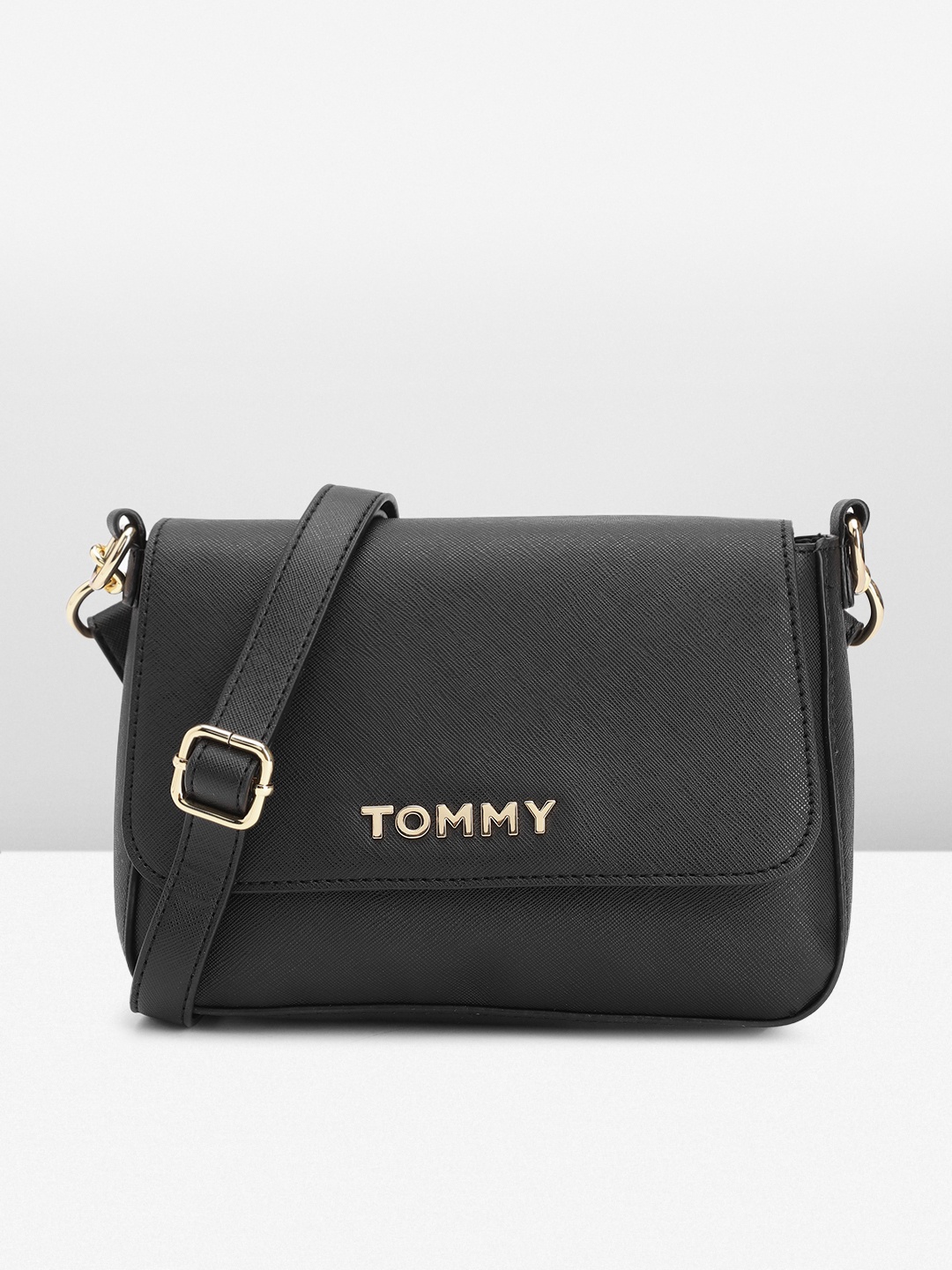 

Tommy Hilfiger Structured Crossbody Sling Bag, Black